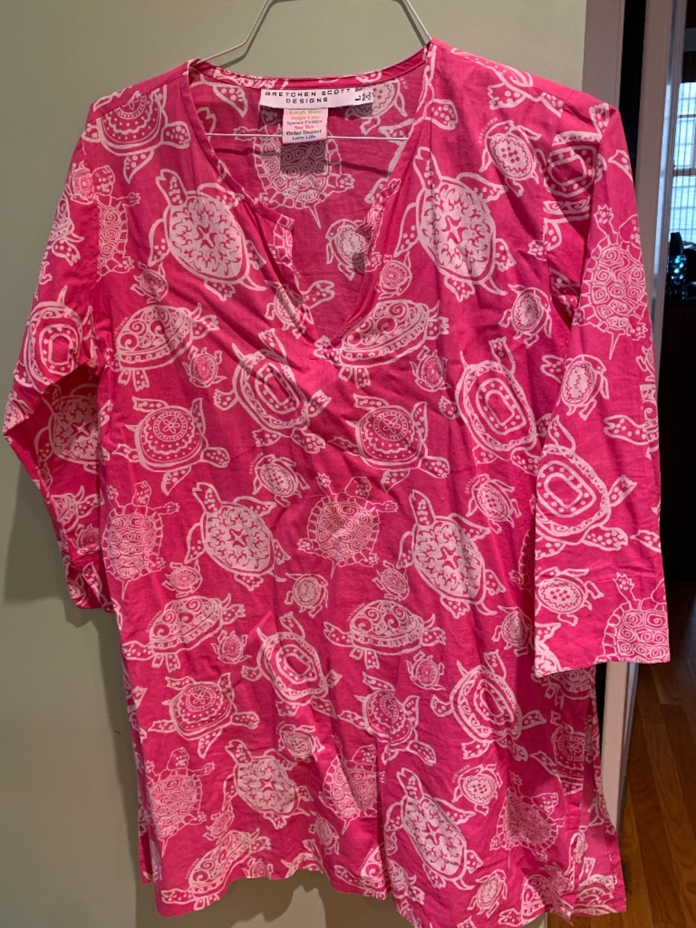 Gretchen Scott Cotton Tunic - Bright Pink - Women's Size Large